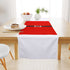 Christmas Red and White Velvet Table Runner - Uncommongifts.in